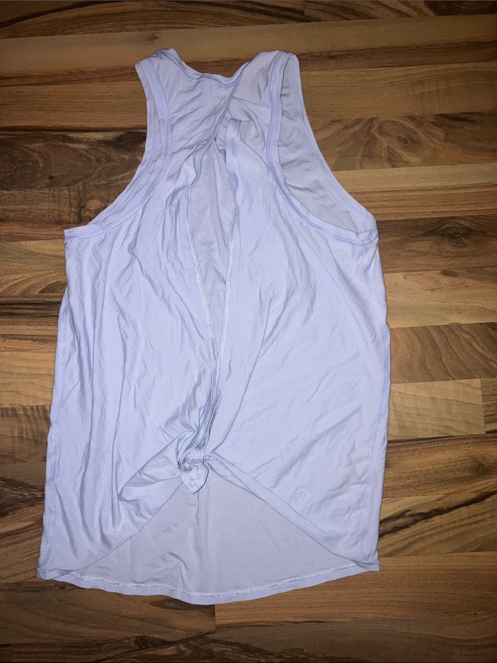 Lululemon All Tied Up Knot open back tank soft periwinkle
